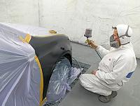 Lackierung in eigener Lackierkabine Lackierung in eigener Lackierkabine